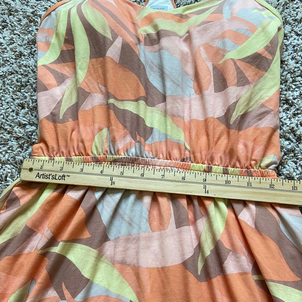 Prana Ayla Dress Womens S Solstice Tropics Relaxed V-Neck Racerback Floral Print - Picture 8 of 9